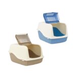 שירותים סגורים לחתול פתח גדול לניקוי מהיר– דגם ARIEL TOP FREE