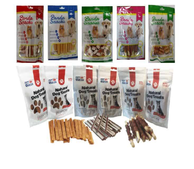 מארז 5 חטיפי 80 גרם לכלב - לידר צויס/פט קווין/כנען/סנאק