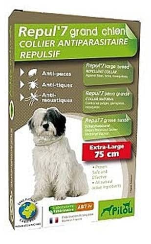 AB7 קולר פרעושים וקרציות לכלב גדול