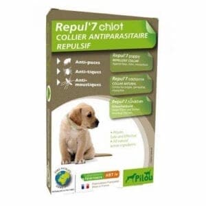 AB7 קולר פרעושים וקרציות לגורים וכלבים קטנים