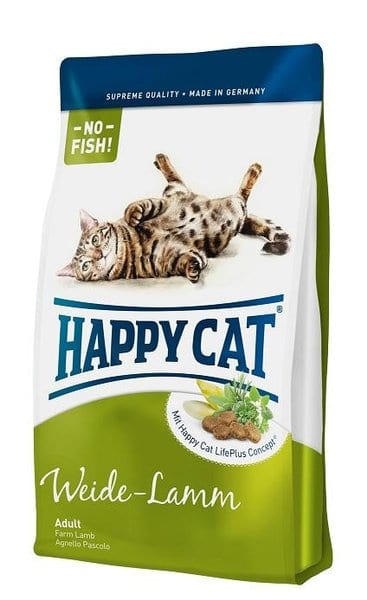 הפי קט, מזון יבש מלא לחתולים בוגרים, ללא גלוטן וללא בשר דגים – Happy Cat