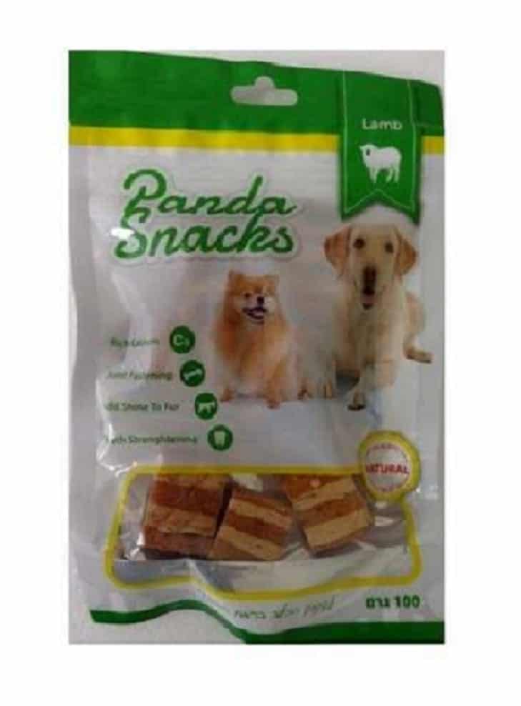 פנדה - קוביות סנדוויץ' מיני כבש - חטיף רך לכלבים במשקל 80 גר'