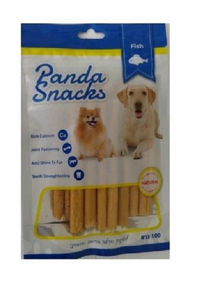 פנדה - מקלות סלמון - חטיף רך לכלבים במשקל 80 גר'