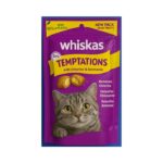 Whiskas, ויסקס חטיף כריות לחתול בטעם עוף וגבינה מארז 5+1 - 360 גרם