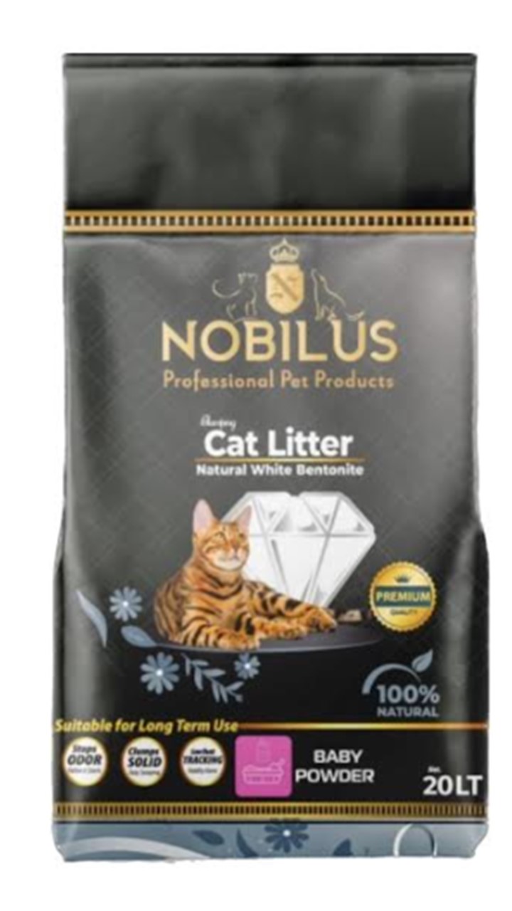 נובילוס, חול מתגבש איכותי בניחוח טלק - 20 ליטר