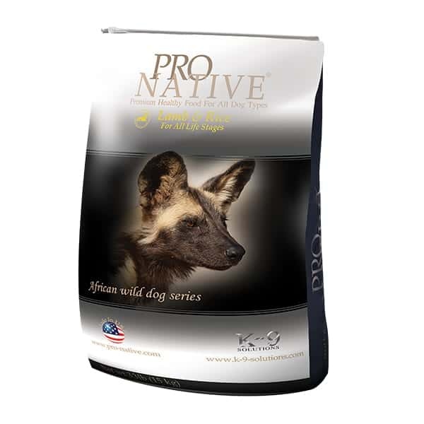 פרו נייטיב, בשר כבש ואורז לכלבים בכל שלבי החיים מגיע במשקלים: 3 ק"ג או 15 ק"ג