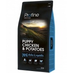 פרופיין, בשר עוף לגורי כלבים מכל הגזעים מגיע במשקלים: 3 ק"ג או 15 ק"ג.