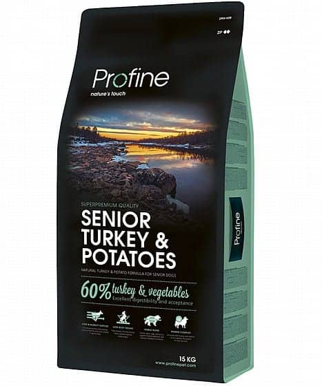 פרופיין, בשר הודו ותפוחי אדמה לכלבים בוגרים מכל גזע מגיע במשקלים: 3 ק"ג או 15 ק"ג