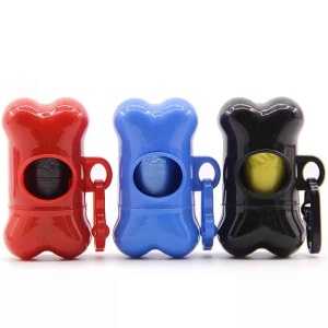 מתקן אחסון + שקית איסוף צרכים, מתחבר לרצועה