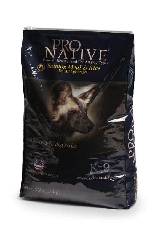 פרו נייטיב, בשר סלמון ואורז לכלבים בכל שלבי החיים  מגיע במשקלים: 3 ק"ג או 15 ק"ג