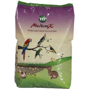 תערובת מועשרת מחומרי גלם איכותיים וטריים לכל סוגי המכרסמים  של חב' Medionix מגיע במשקל 1 ק"ג / 4 ק"ג / 20 ק"ג