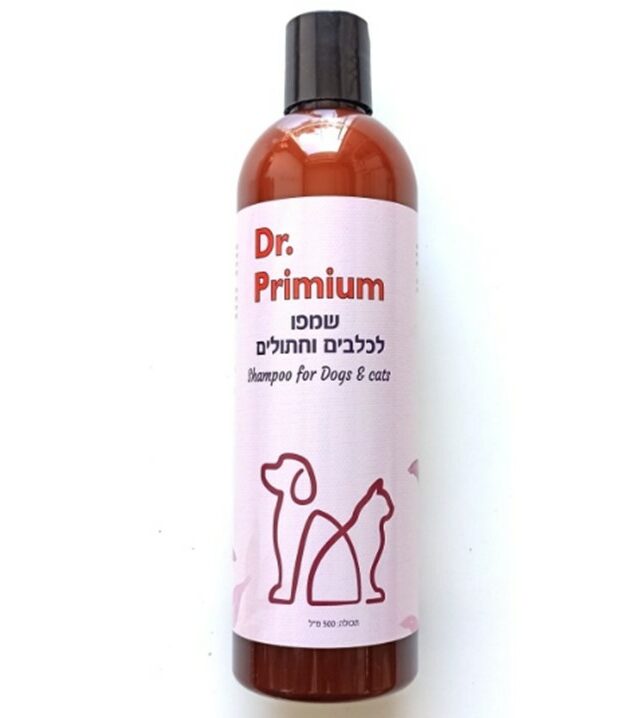 ד"ר פרימיום שמפו לכלבים וחתולים בניחוח אלין - 500 מ"ל