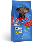 אריקס רגולר, בשר דגים לכלבים בוגרים עם  פעילות בינונית מגיע במשקלים: 3 ק"ג או 15 ק"ג