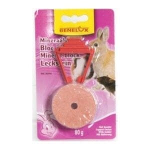 אבן מינרל למכרסמים, ארנב, שרקן, אוגר, במשקל 80 גרם – של חב' BENELUX