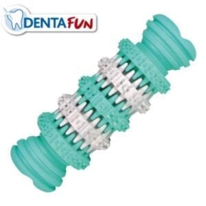 טריקסי, צעצוע לעיסה דנטלי עשוי גומי טבעי בצורת עצם 11 ס"מ, בטעם מנטה