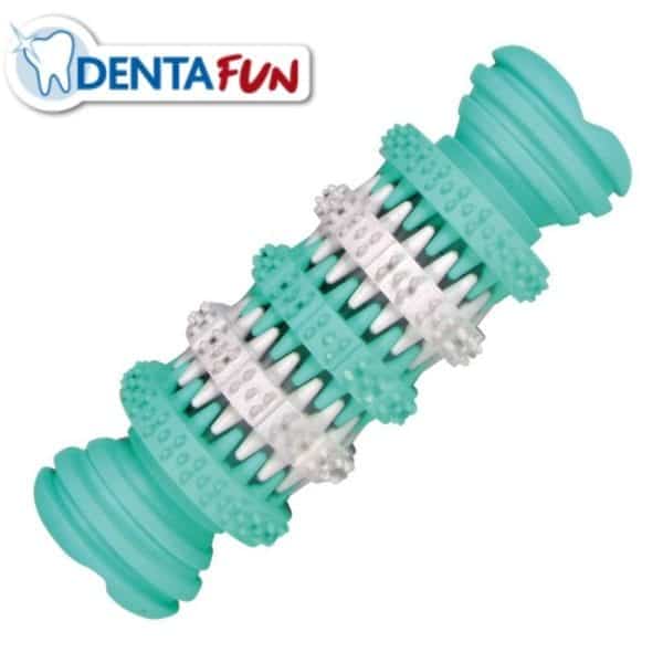 טריקסי, צעצוע לעיסה דנטלי עשוי גומי טבעי בצורת עצם 11 ס"מ, בטעם מנטה