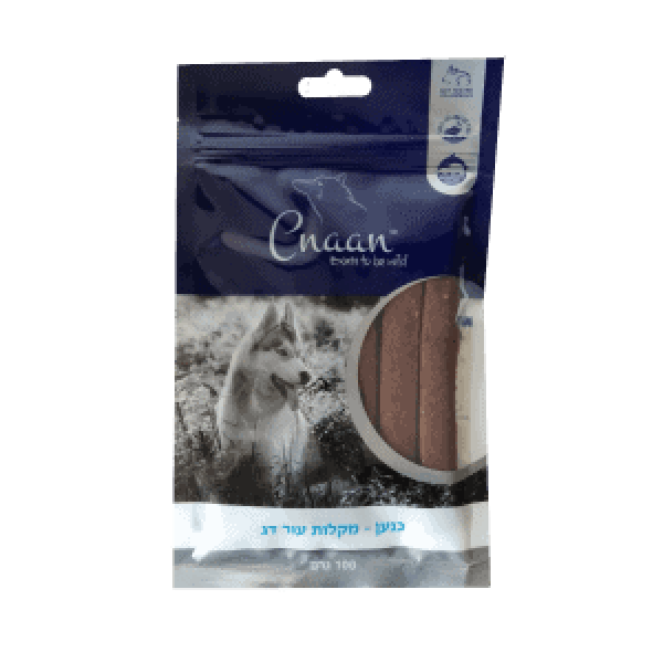 חטיף כנען מקלות עור דג 100 גר