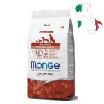 מונג', מזון יבש לגורים וכלבים צעירים מכל הגזעים, בשר כבש ואורז - Monge, Lamb with Rice