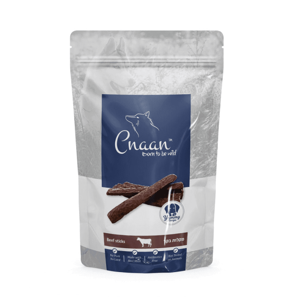 חטיף כנען נגיסי מקלות בקר 60 גר