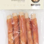 רול דנטלי לבן בציפוי עוף 5" מארז של 6 יח'