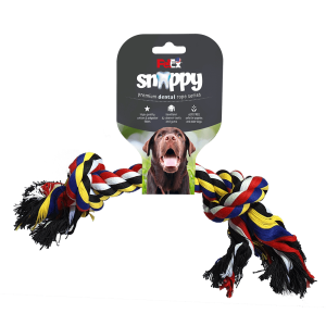 משחק חבל דנטלי לכלב  עשוי סיבי כותנה מובחרים 30ס"מ