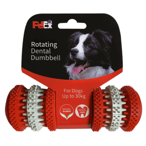 פטקס, משחק דנטלי לכלב בצורת משקולת לכלבים עד 30 ק"ג