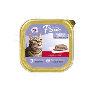 Plaisir - מעדן לחתול בטעם בקר 100 גר