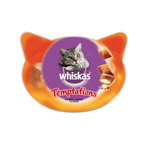 ויסקס חטיף טמפטיישן לחתולים, בטעם בקר 60 גר