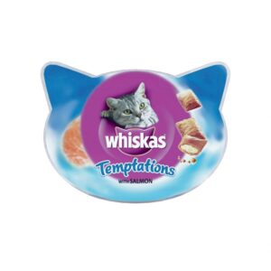 ויסקס חטיף טמפטיישן לחתולים, בטעם סלמון 60 גר