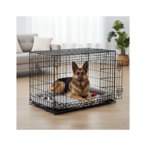 כלוב רשת לאילוף כלבים + שמיכה בגודל תואם, מגיע במגוון מידות