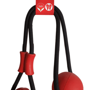 פטקס, משחק חבל דנטלי לכלב בשילוב כדור גומי עם וואקום לרצפה מידה  L