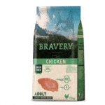 ברייוורי היפואלרגני - לכלבים בוגרים מגזע בינוני וגדול, עוף ללא דגנים וגלוטן - 12 ק"ג