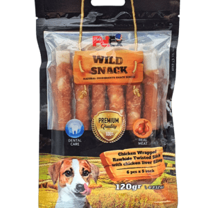 עצמות לעיסה במילוי עוף וכבד | 5 אינץ| 120 גרם