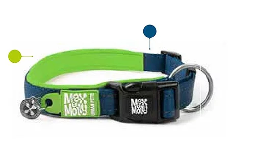 קולר מטריקס ירוק, מקס ומולי - מגיע במגוון מידות