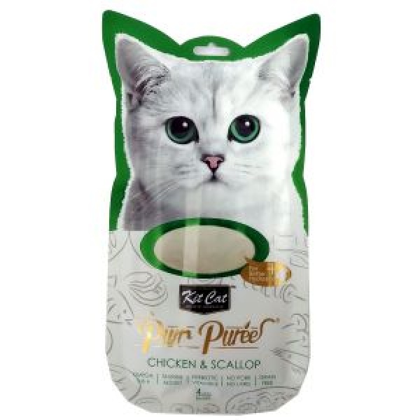 KIT CAT - קיט קט Purr Puree עם עוף וצדפות  60 גר'