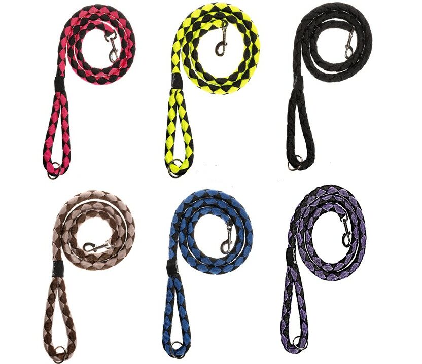 רצועה קלועה לכלב בצבעים מידה L