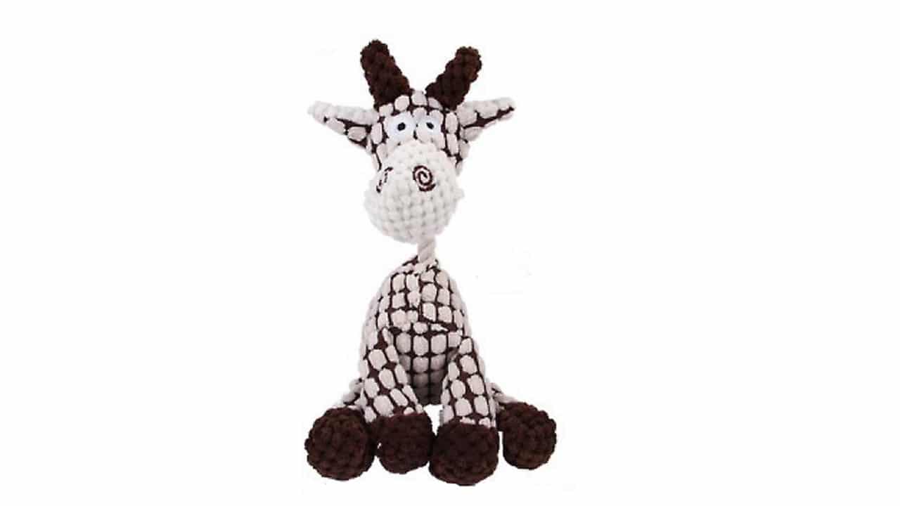 בובת גירפה צוואר חבל - צעצוע לכלב