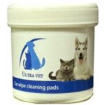אולטרה ווט, פדים לניקוי אוזניים לכלב/חתול - מארז חיסכון 200 יח'.
