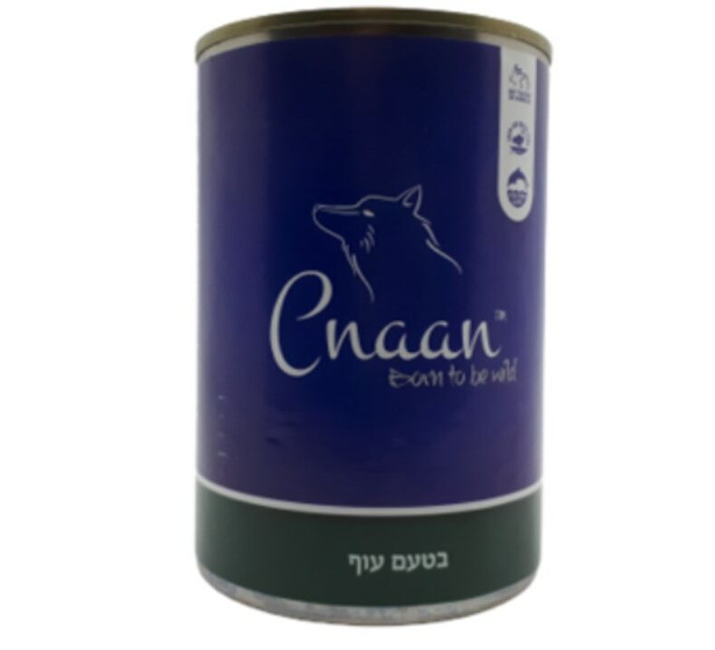 כנען שימורים לכלב בטעם עוף - 410 גרם