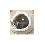 מיטה לחתול מעוצבת צבע אפור - דגם אוהל