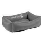 מיטה לכלבים דוחה מיים במגוון גדלים צבע כחול נייבי/חום