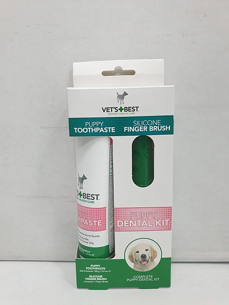 ג'ל דנטלי לגורים + אצבעון  Vet’s Best