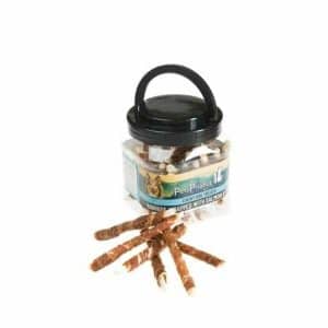 חטיף בצנצנת מקלון עטוף בסלמון - 400 גרם