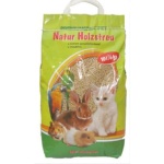 מצע שבבי עץ פרימיום לחתולים, מכרסמים וארנבים - 6 ק"ג