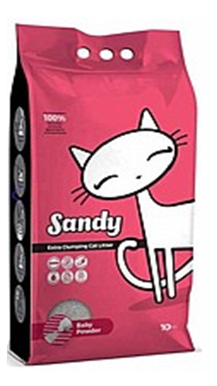 סנדי חול מתגבש לחתול - בניחוח טלק - 10 ק"ג