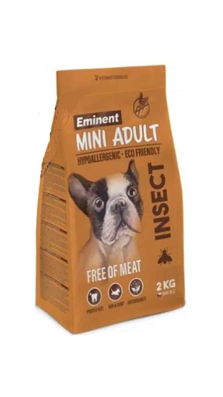 אמיננט, מונו אינסקט ללא דגנים לכלבים מגזע קטן - 2 ק"ג