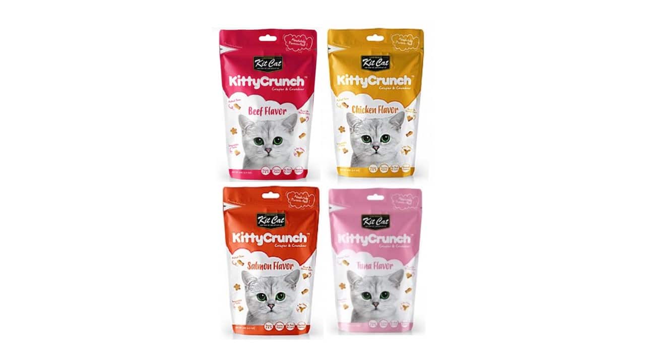 קיטי קראנץ - חטיף היירבול לחתול, במגוון טעמים משקל 60 גרם