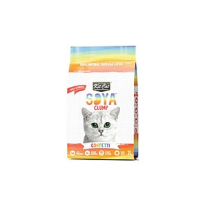 קיט קט, חול סויה לחתול בניחוח תות ולוודנר - 7 או 28 ליטר