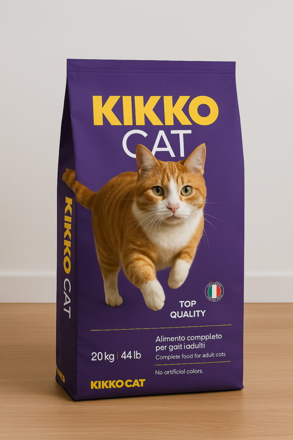 KIKO CAT, קיקו קט מזון יבש מלא ומאוזן לחתולים בוגרים - משקל 20 ק"ג.
