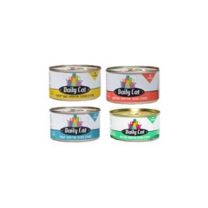 דיילי קט - מעדן לחתול  במגוון טעמים 85 גרם